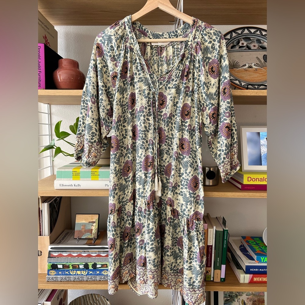 Natalie Martin Stevie Dress Vintage Flowers Cream Small